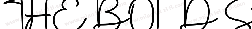 THE BOLD STREET字体转换